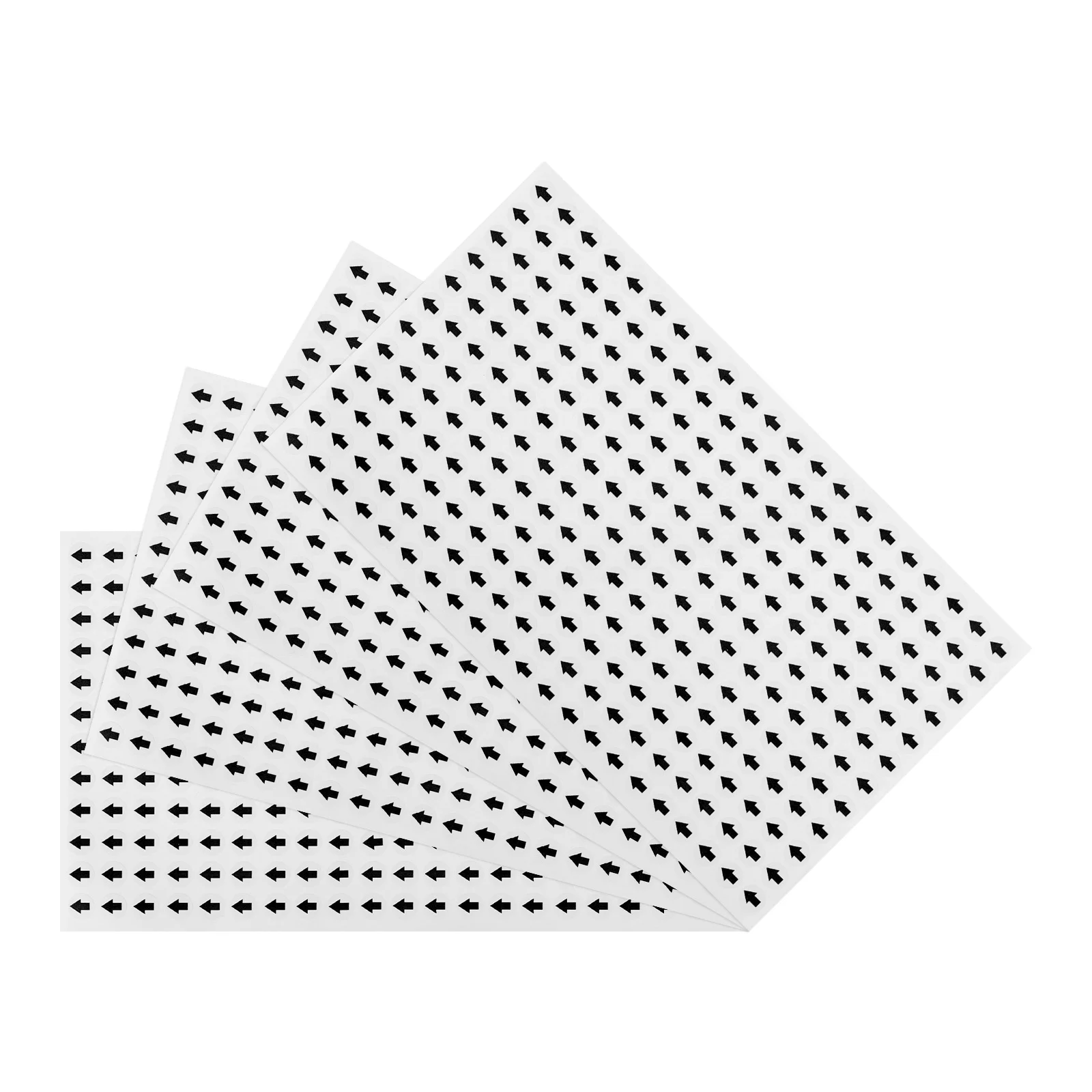 

4/5Sheet 1cm Round/Square Arrow Stickers Labels Arrow Shape Color Coded Adhesive Label Stickers for Maps Reports Special Project