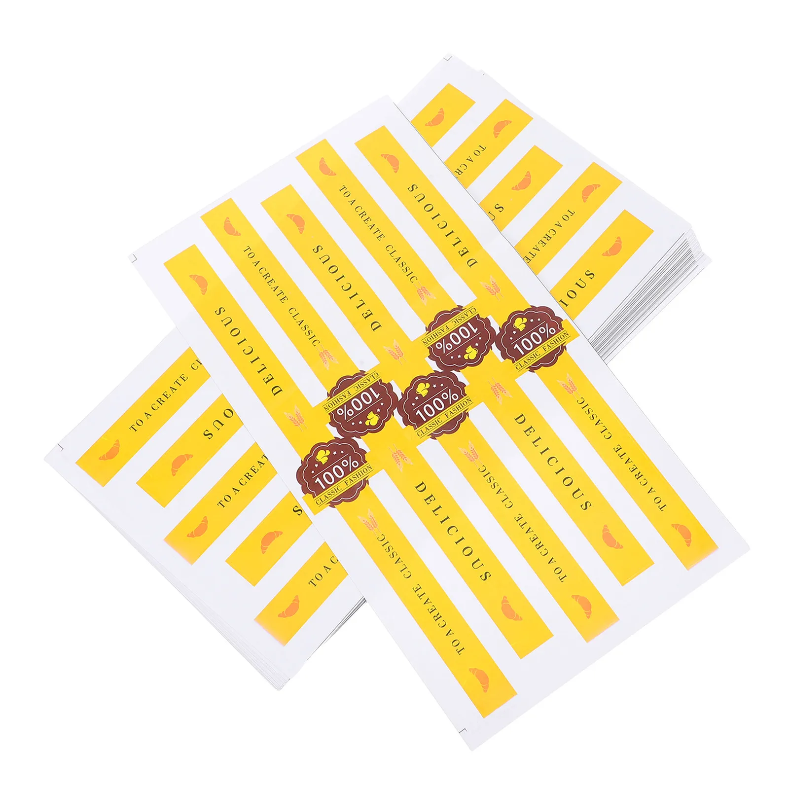 

100Pcs Cookie Box Sealing Stickers Self-Adhesive Baking Packaging Labels for Bakery Dessert Cake Boxes Tamper-Evident Food Seal
