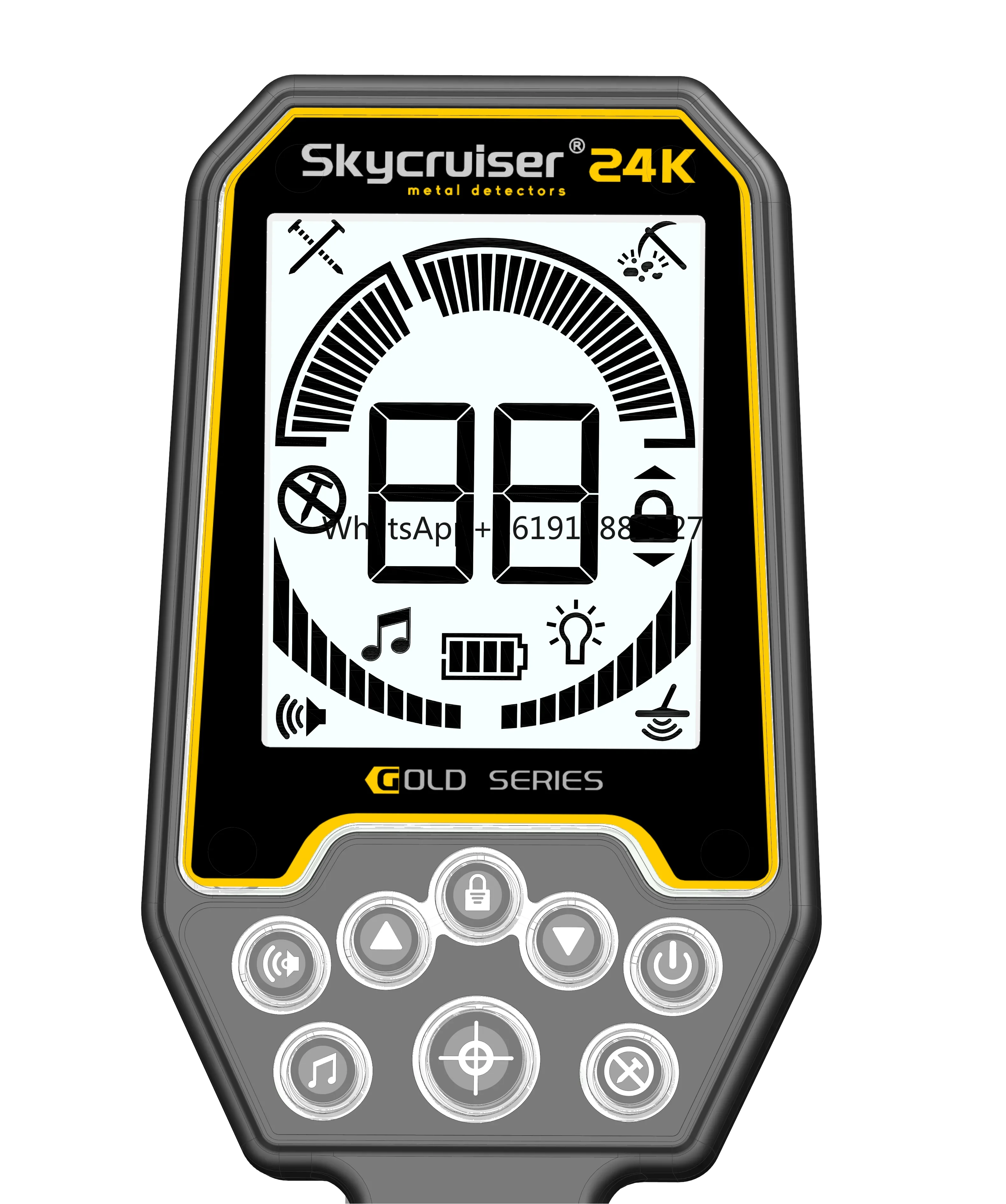 Skycruiser gold detector 24K IP68  fully waterproof industrial metal detector gold detector long depth gold finder