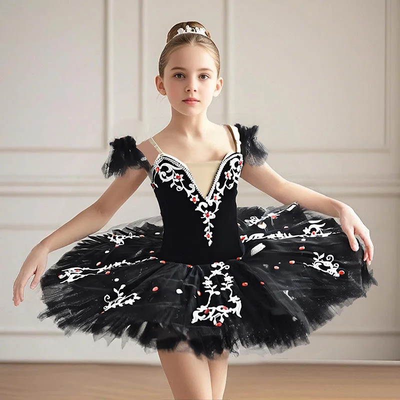 adult-kids-long-professional-ballet-tutu-swan-lake-ballet-costume-ballerina-ballet-dress-girls-performance-dancewear-velvet-top