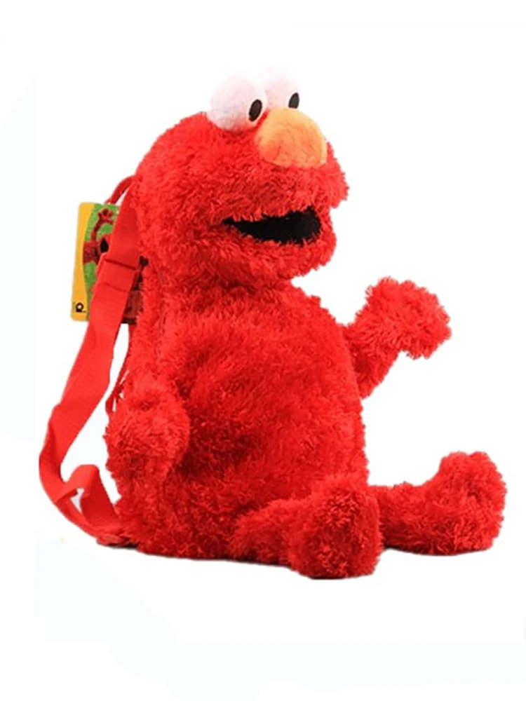 45CM Sesame Red Elmo Street zaino in peluche Blue Cookie Guy Yellow Big Bird peluche Bag regali per bambini borsa da scuola per bambini