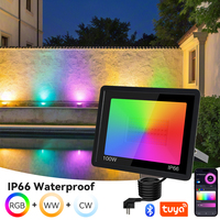 LED RGB Floodlight TUYA Smart APP Control Spotlight Outdoor Waterproof IP65 FloodLight Garden Party RGB Atmosphere Lighting Lamp