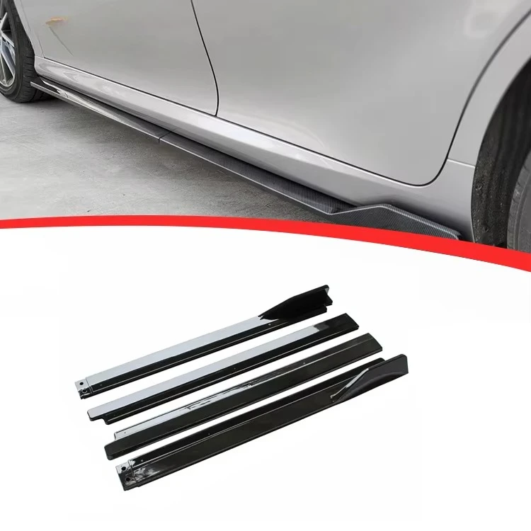 Glossy Black ABS Carbon Look Car Side Bumper Skirts for Vista Daihatsu Altis Camry XLE XSE Nightshade XV80 2025