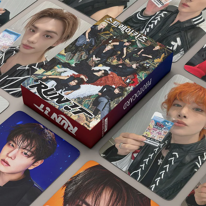 55Pcs RUN IT THIS & THAT Lomo Cards Photocards Stickers HD Fans Collection Cards Decorative Stickers Present Gifts