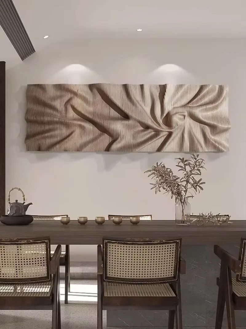 【Popular】 Living Room Home Decor Sandstone Painting Modern Minimalist Line Art Paintings Relief Wall Painting