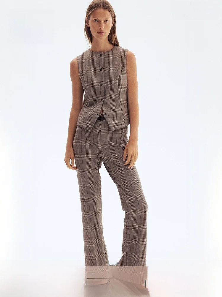 

Faionable круглый облегающий костюм Ne, жилет, женский Jaet H & M Ele, простой Sle, смесь волокна из полиэстера и спандекса