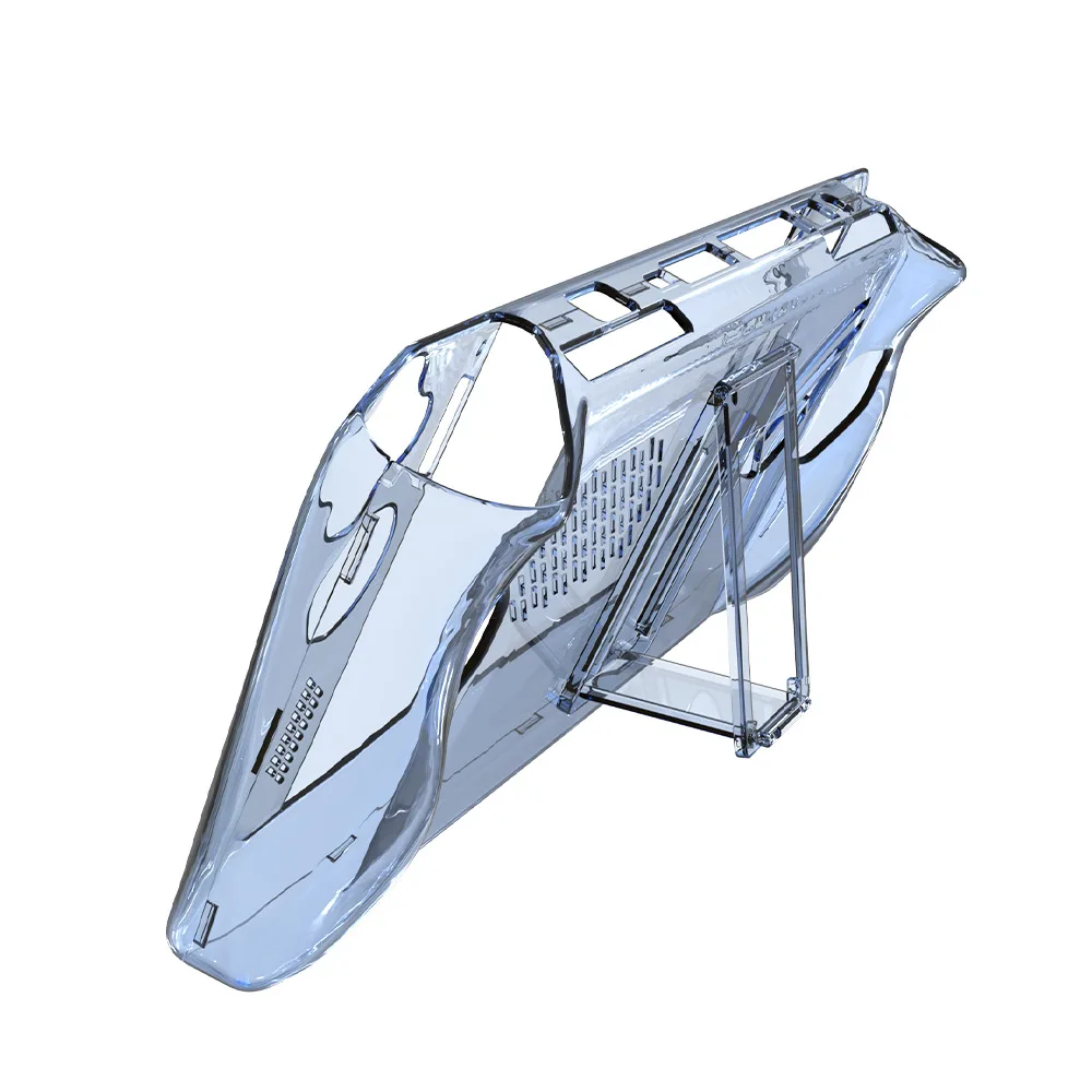 Casing transparan untuk ROG Ally dengan penutup tahan benturan dengan braket penutup pelindung tahan keringat untuk Aksesori Gaming Asus ROG Ally