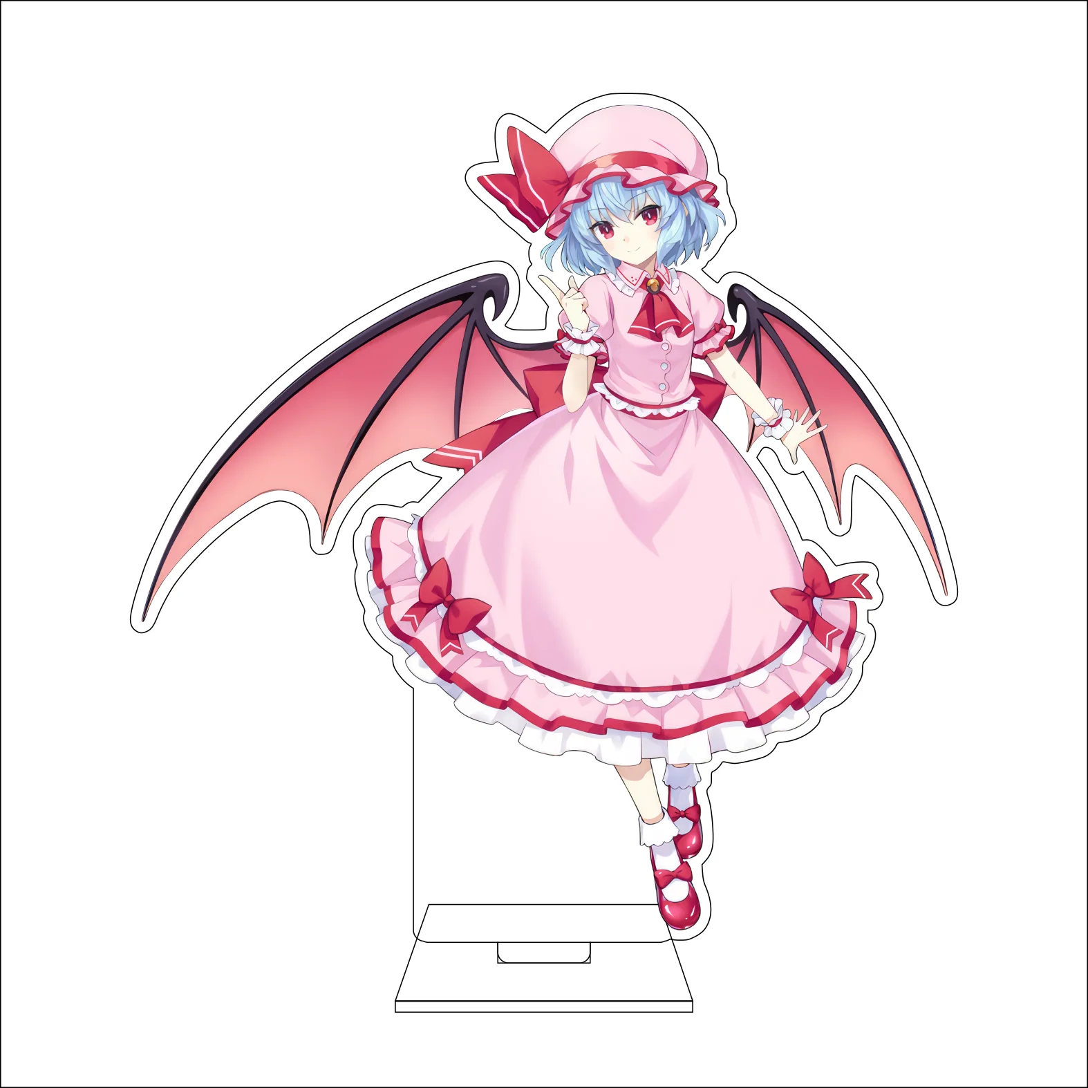 16CM Anime Touhou Project Cosplay Acrylic Figure Stand Plate Rumia Konpaku Youmu Izayoi Sakuya Hakurei Reimu Ornaments Gifts view 2