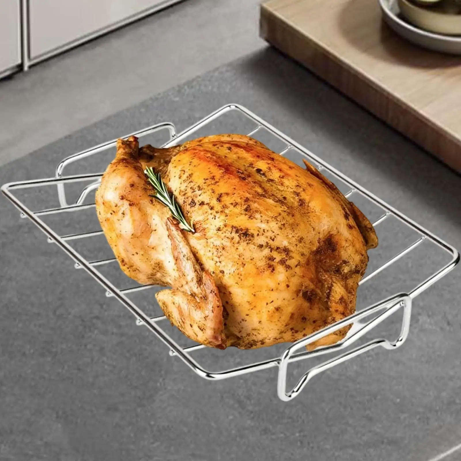 

Стойка для жарки индейки, аксессуары, V-образная стойка для гриля, многофункциональная подставка для жарки индейки для заднего двора, кемпинга, гриля, барбекю