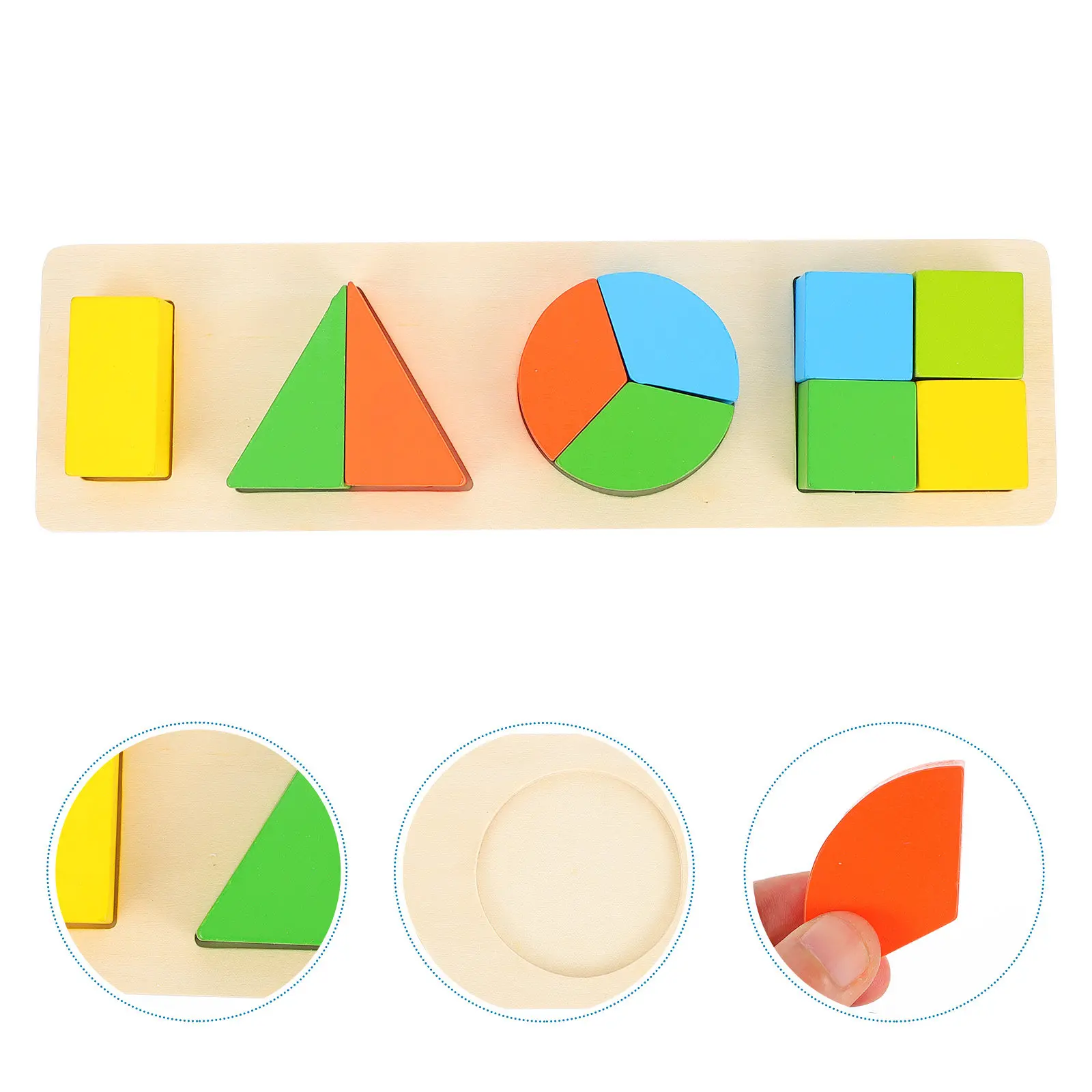 

Набор из 1 предмета: Экологичная деревянная развивающая игрушка-сортер для развития воображения и координации рук и глаз у детей