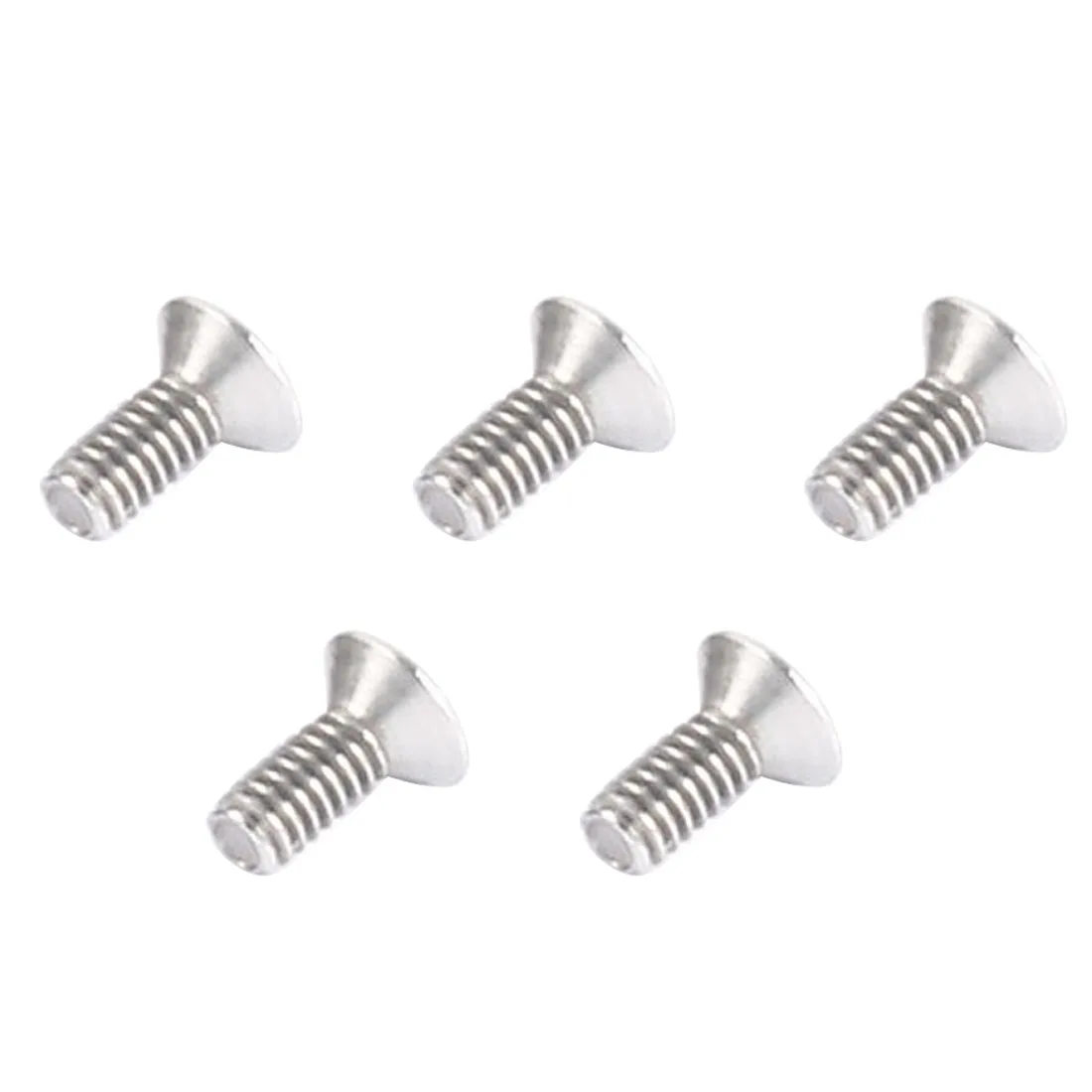 Viti per bulloni piatti svasati esagonali in acciaio inossidabile 304HC da 100 pezzi M2x5mm