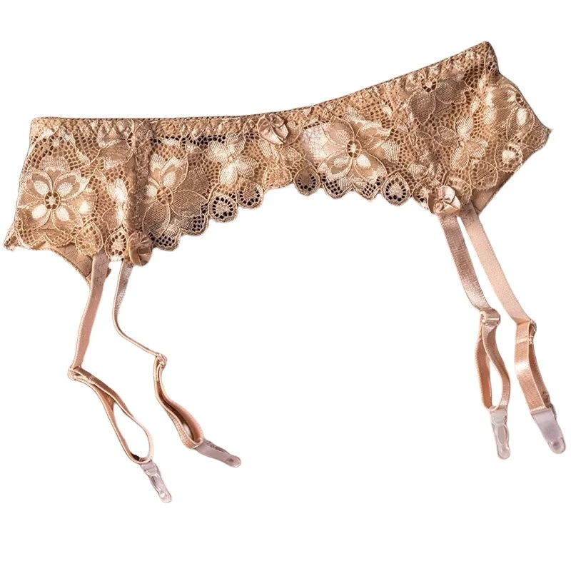 Femmes chaussettes Clips dentelle Transparent porte-jarretelles boucles réglables taille basse porte-jarretelles pôle danse sous-vêtements élastiques Clubwear