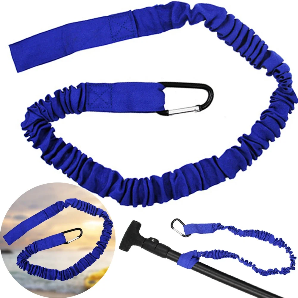 Elastic Kayak Paddle Leash Stretchable Kayak Paddle Coiled Leash Tie Rope Rowing Boat Accessories for Kayak Paddles