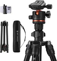 Concept Tripod Camera with Ball Head, 8kg Weight Capacity, Aluminum Tripod with Mobile Clamp