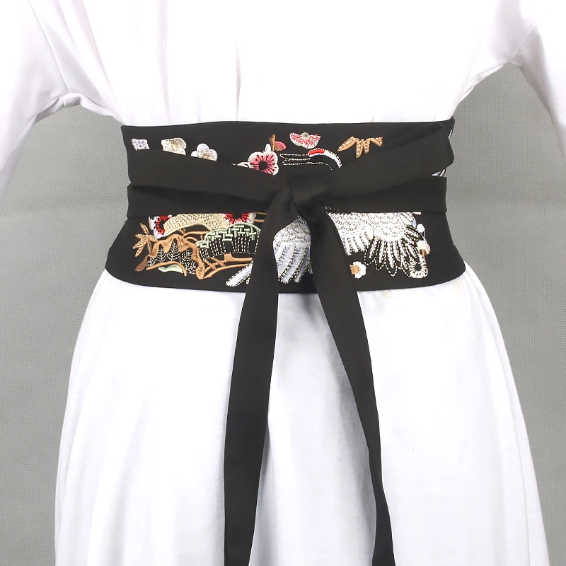 Chinese Style Embroidered Hanfu Belt Women's Decorative Dress Corset Fabric Tie Belt Girdle Ladies With Skirt Tie