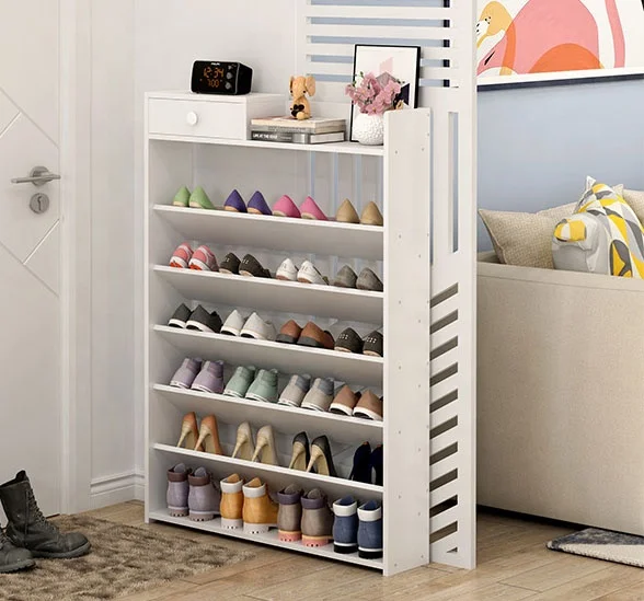 narrow and simple modern entryway economical space saving storage simple multi-layer shoe cabinet