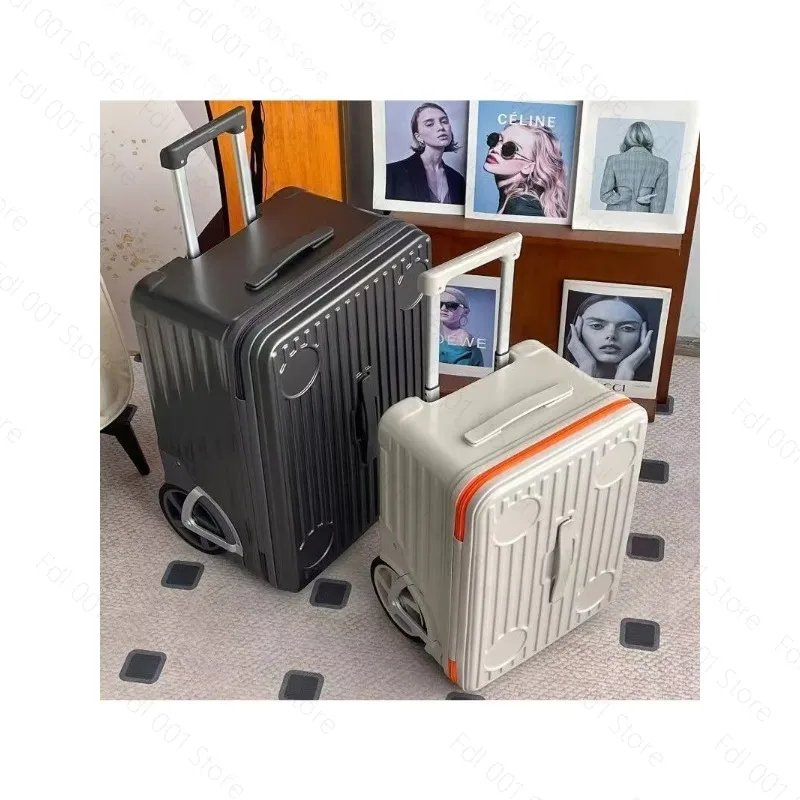 20 Inch Carry On Trolley Luggage 24 Inch Side Opening Travel Suitcase Sturdy Big Wheels for Travel Use