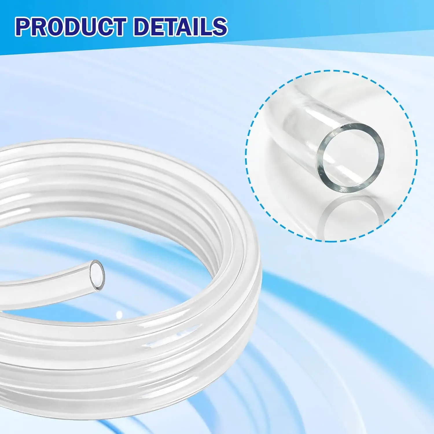 Ultra-Transparent Smooth PTFE Tube for Bambu Lab X1/X1C/P1P/P1S/P2S/A1/A1 Mini ID2.5mm OD4mm for 1.75mm Filament with Cutter