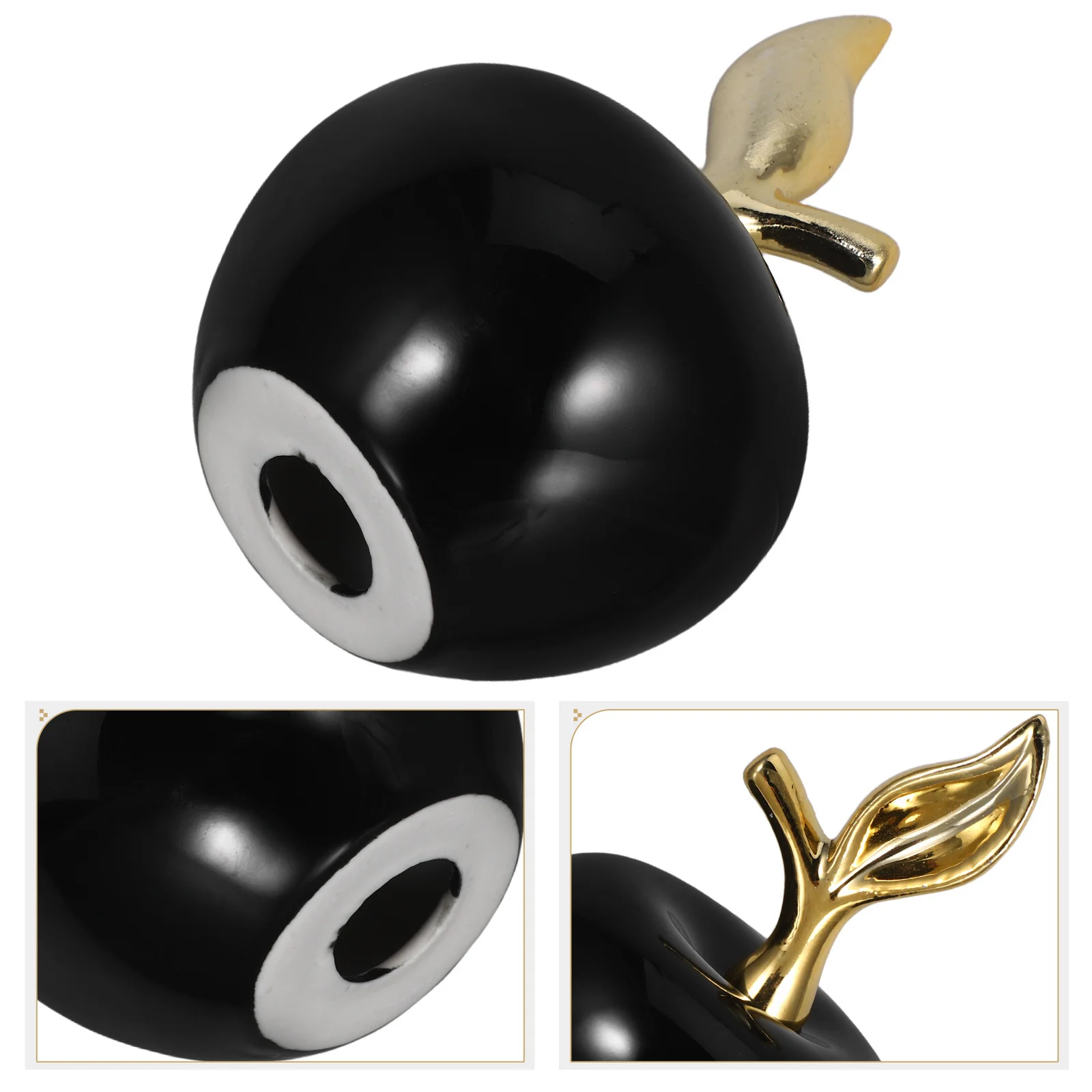 

Ceramic Apple Ornament Ornaments Decorations for Home Statue Figurines Artificial Little Adornment Fall