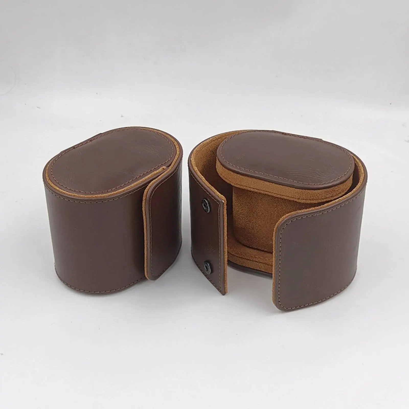 

Single Watch Travel Case Soft Interior Lining Portable Watch Holder Scuff Protection Elegant Design for Travelers