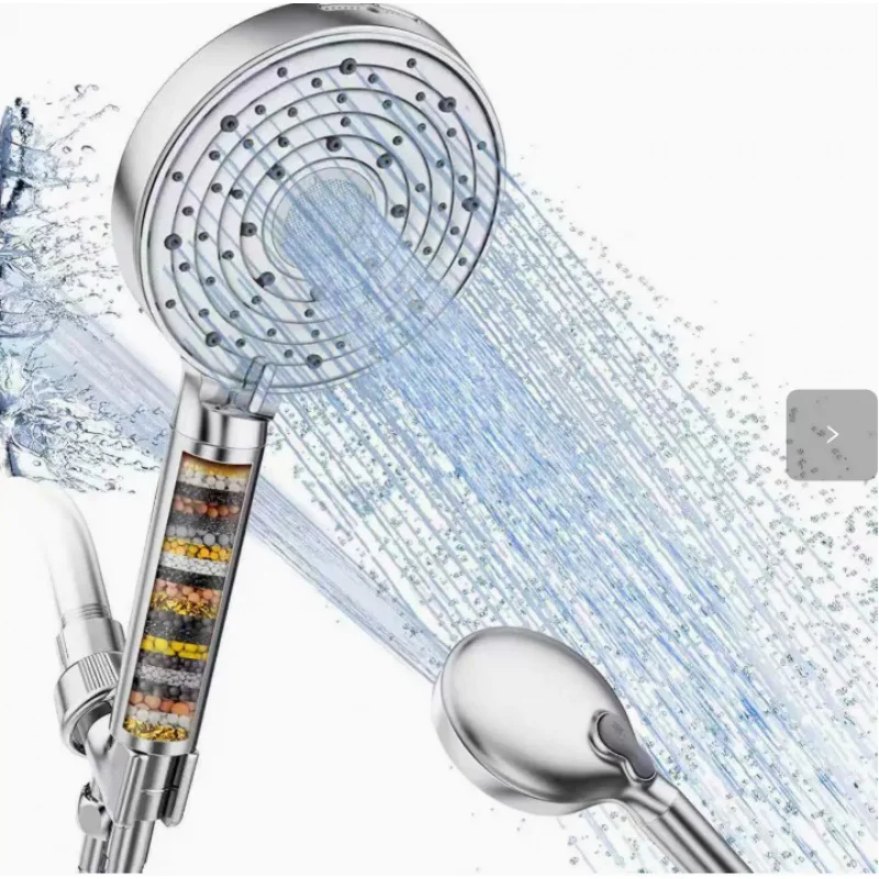 

Multifunctional Filtered High Pressure Handheld Shower Head Set with Cleaning Spray Gun Bathroom All-in-one Shower Kit