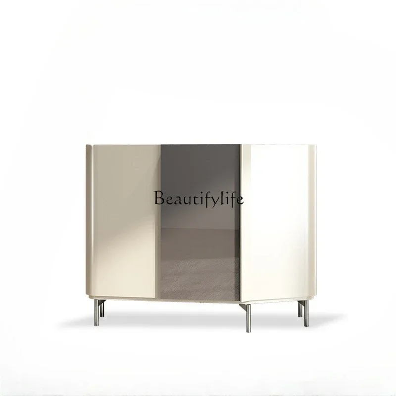 

45Ljy Italian light luxury high-end home shoe cabinet large-capacity locker at home door