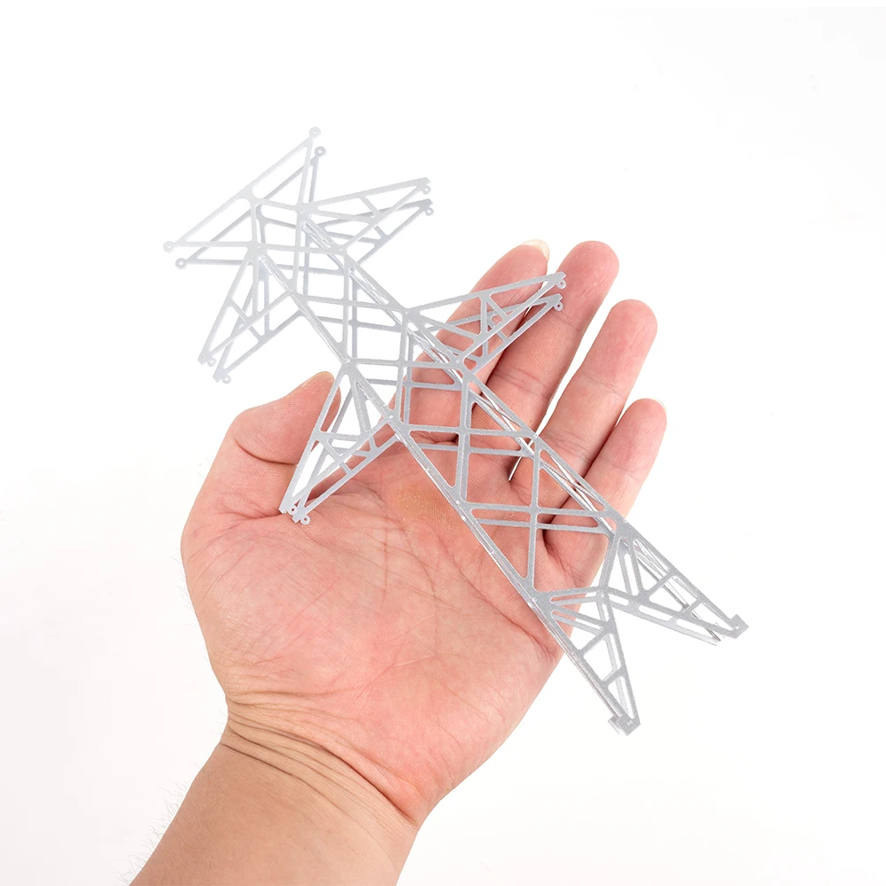 Simulation de tour de ligne haute tension, modèle de Transmission, jouets ABS pour bricolage, scène de Train Raiyway, aménagement de Table de sable, Kit Diorama 1 pièces