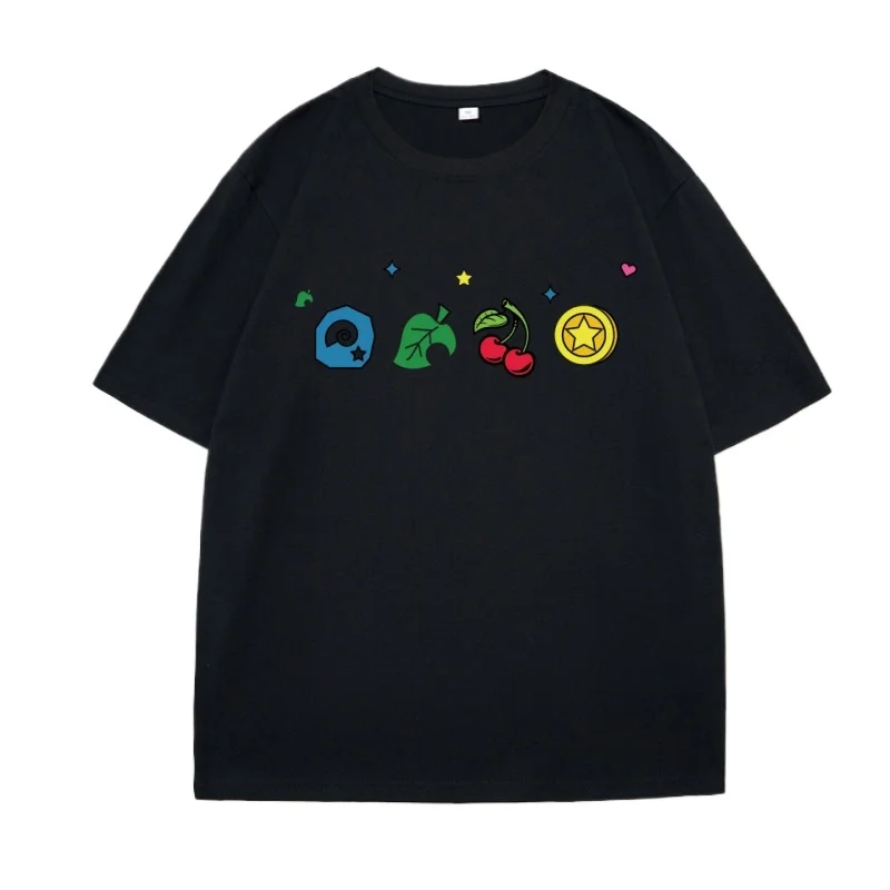 Animal-Crossing T-Shirt Women Gamer Graphic Tees Tshirt  High Quality Printed T-shirts Tee Loose Short Sleeve Clothes