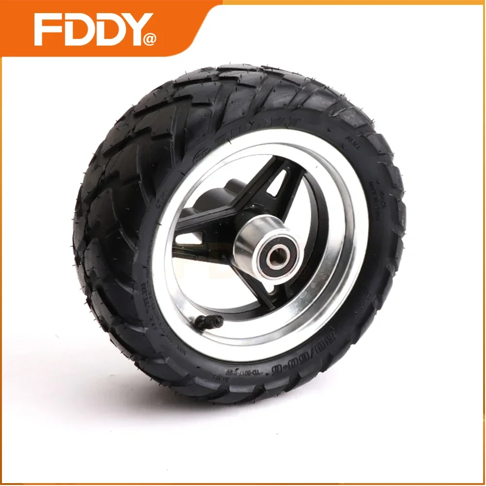 

FDDY 10 inch Wheel 80/60-6 Tubeless Tire Alloy Disc Brake Hub Rim For Curuss R10 FLJ C11/T11 Electric Scooter Bicycle Mini Kibe