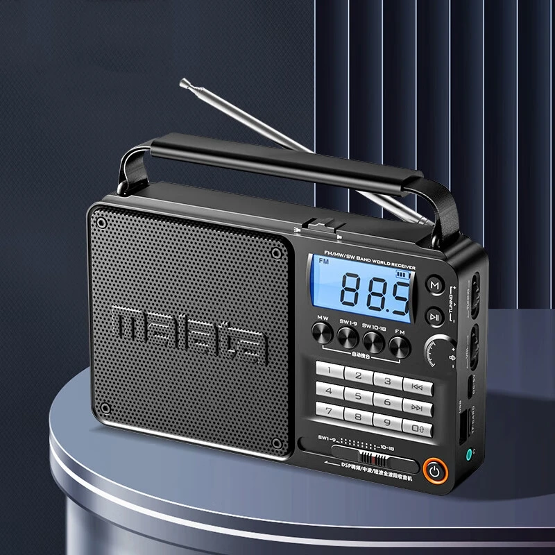 A56 Portable All-wave Receiver/radio Battery Operated Radio with LED Lighting Lamp and Bluetooth Speakers Multi-function Player