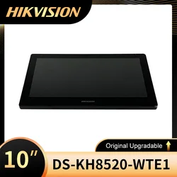 Hikvision-intercomunicador de vídeo DS-KH8520-WTE1, estación interior con pantalla táctil de 10 pulgadas, desbloqueo remoto a través del cliente o la aplicación Wi-Fi PoE