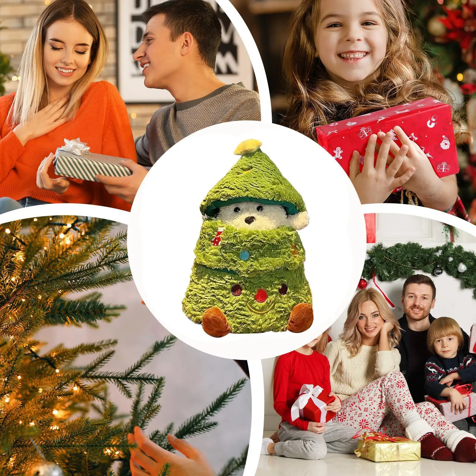 

Мягкие игрушки в форме щенка, Рождественский декор в форме щенка, рождественские куклы для детей, пасхальные девочки и мальчики, детский праздничный дом для дома