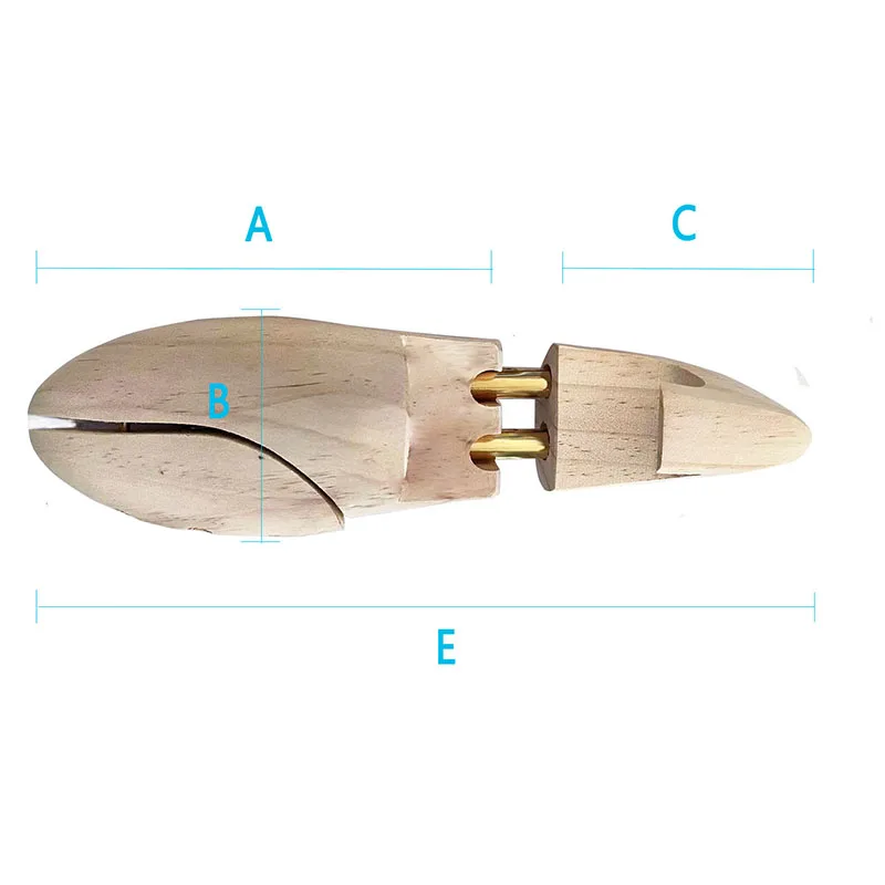 Men's and Women's Shoe Trees Twin Tube Adjustable New Zealand Pine Wood Shoe Tree