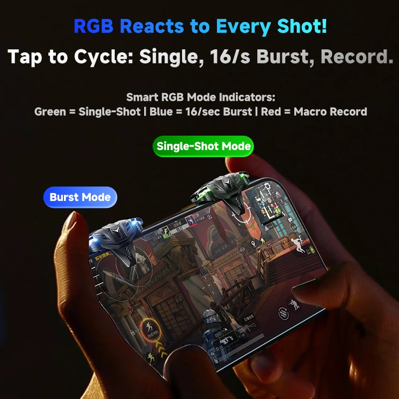 Tablet Mobile Phone Game Button Burst Pulse Button Machine Is Suitable for PUBG Mobile Phone Fire Aim Shoot Gaming Accessories