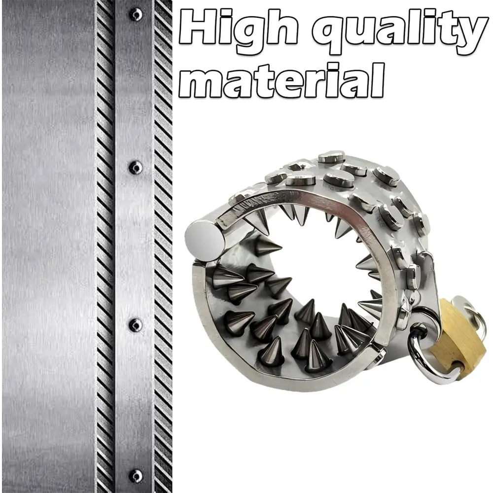 Urządzenie do krępowania penisa z kolcami, kruszarka jąder, CBT, rozciągacz jąder męskich, zabawki erotyczne CBT, obciążenie penisa, kruszarka jąder, stal nierdzewna S