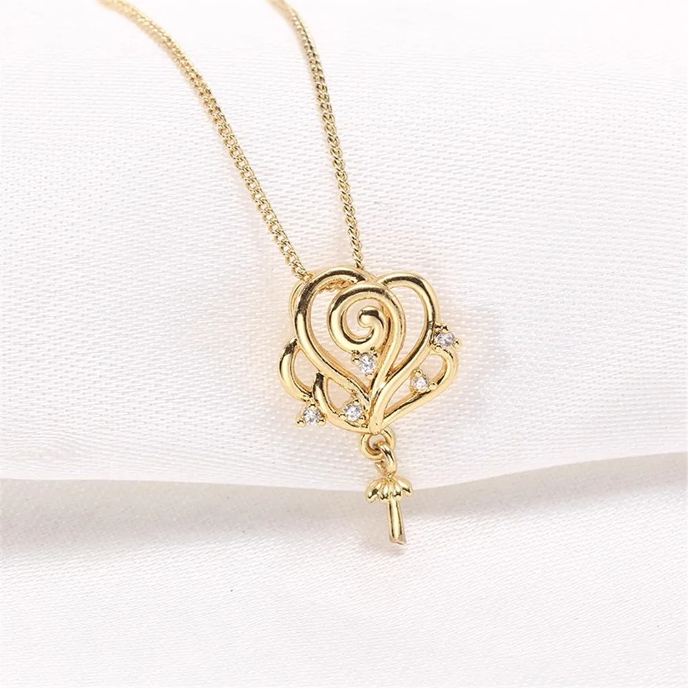 クラシックペンダントアクセサリー 925シルバーメッキペンダントセッティング ジュエリーパーツ フィッティング 接続アクセサリー パールなし チェーンなし