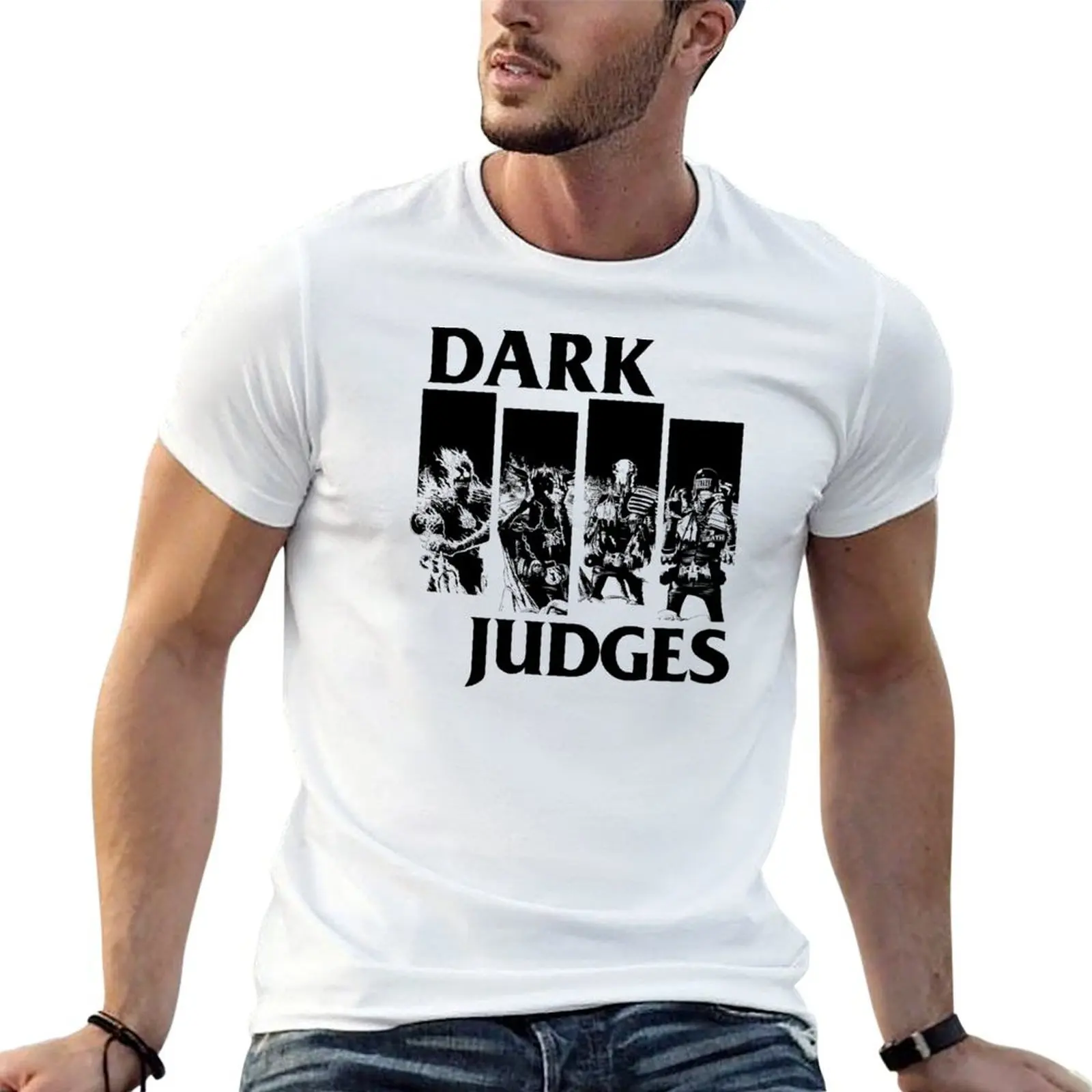 Dark Judges go punk T-Shirt plus size tops graphic t shirt vintage t shirt men