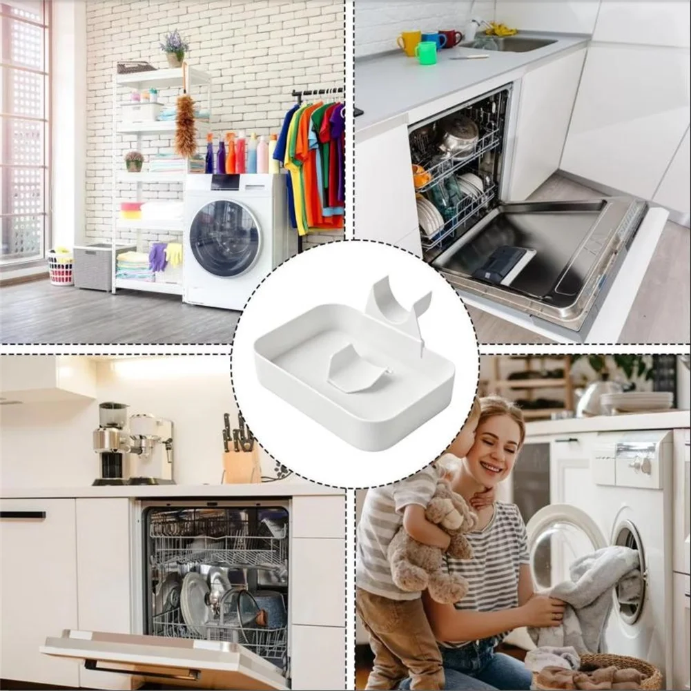 Washer Drain Tray Compatible with Most Front Load Washers - Sloped Design for Efficient Drainage and Moisture Protection