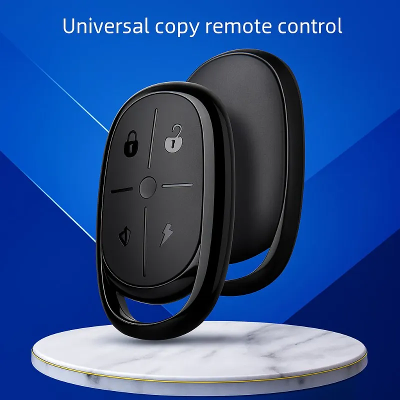 Telecomando copia a quattro pulsanti Controllo batteria 433 MHz Cancello corsia Porta garage Chiave di accesso Telecomando wireless autocopia