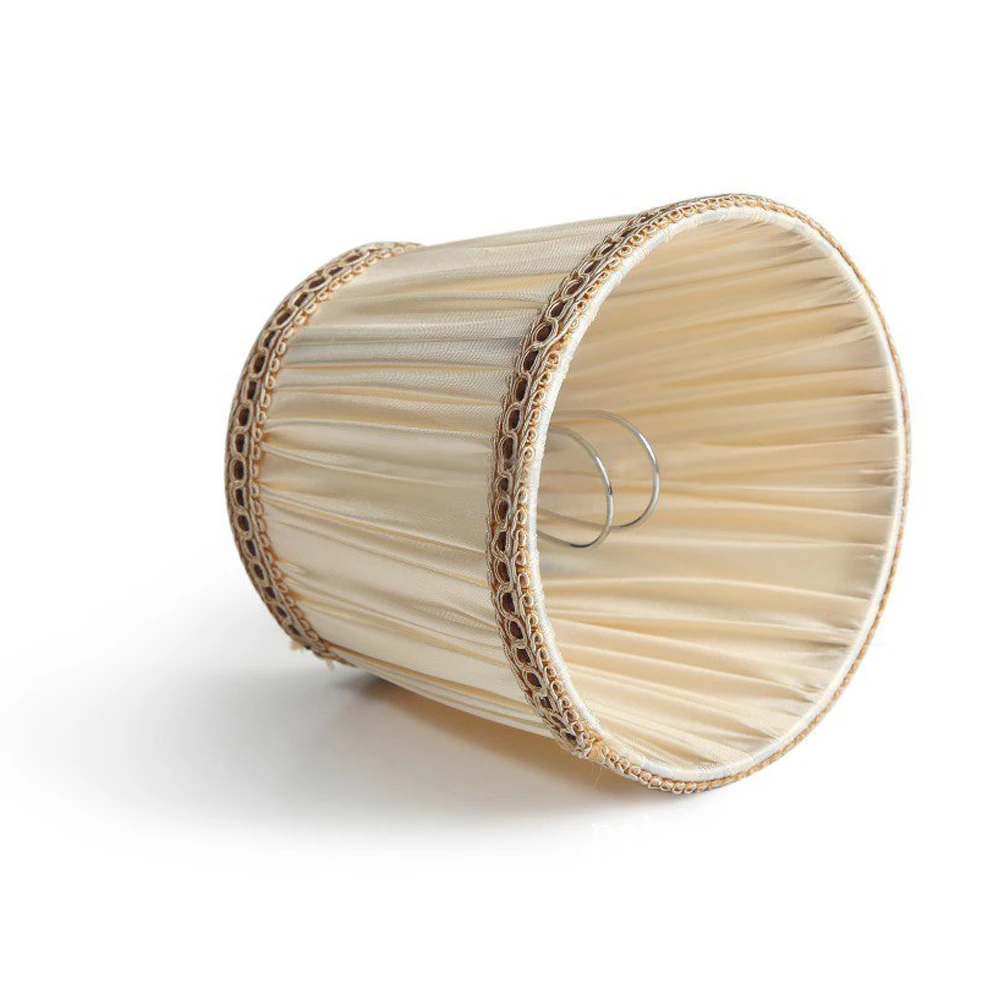 2 قطعة النمط الأوروبي الرجعية مصباح نجف الظل لمبة الجدار غطاء المصباح القماش الجدار ظلال مصابيح غرفة نوم السرير ديكور المنزل كليب