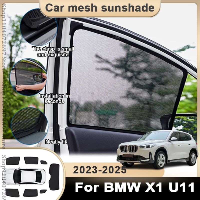 

Магнитный автомобильный солнцезащитный козырек для BMW X1 U11 IX1 2023 2024 2025 2026 Защитная крышка на лобовое стекло, передняя сторона, аксессуары для конфиденциальности