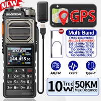 BAOFENG UV-25 PRO GPS Walkie Talkie 10W Multi Band 1000CH Type-C Charger 5200mAh for UV-5R Amateur Two Way Ham Radio for Hunting