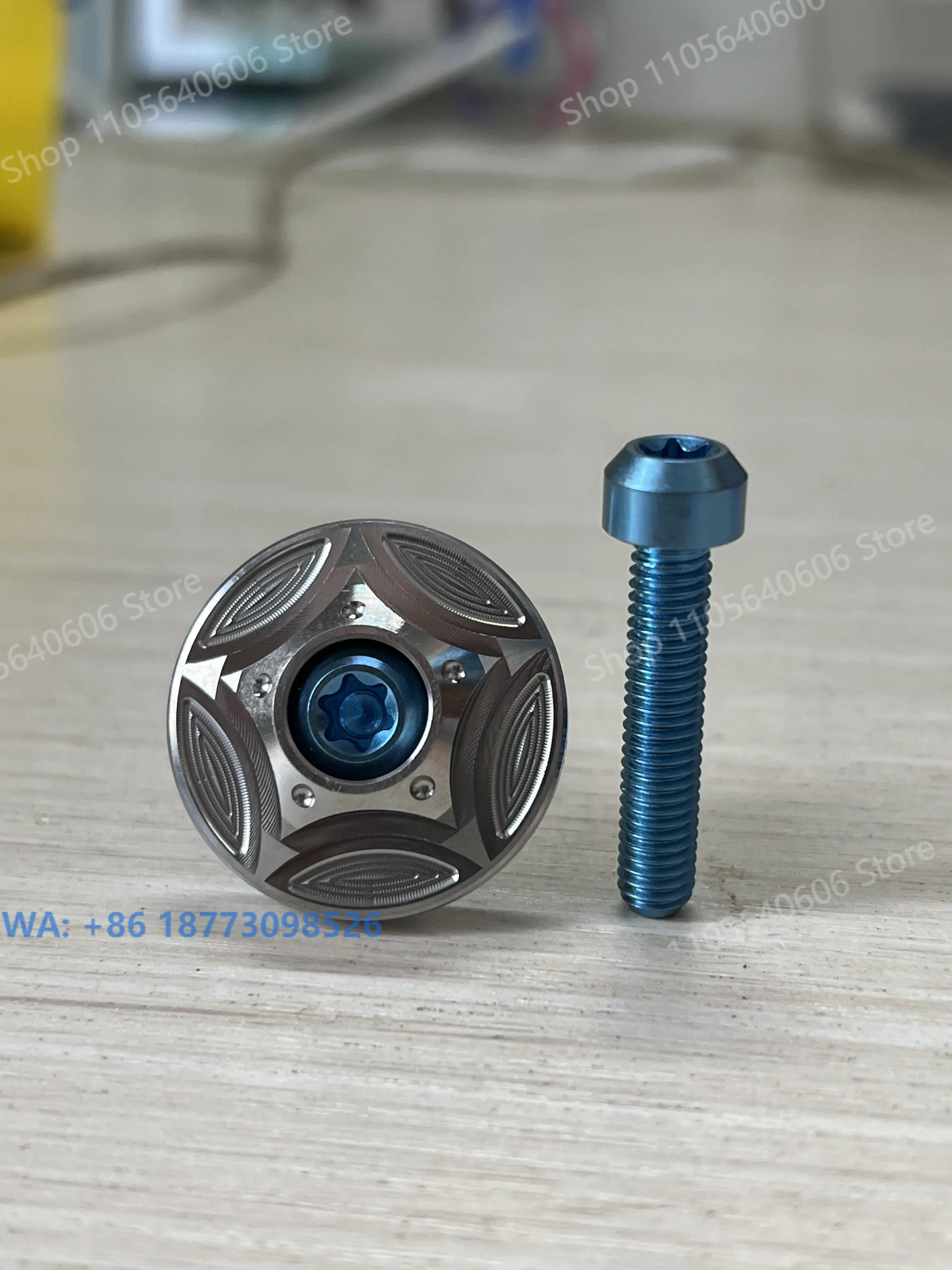 Titanium Alloy Handle Vertical Cover, Mountain Road Self-handle Vertical Cover Screw，1PCS