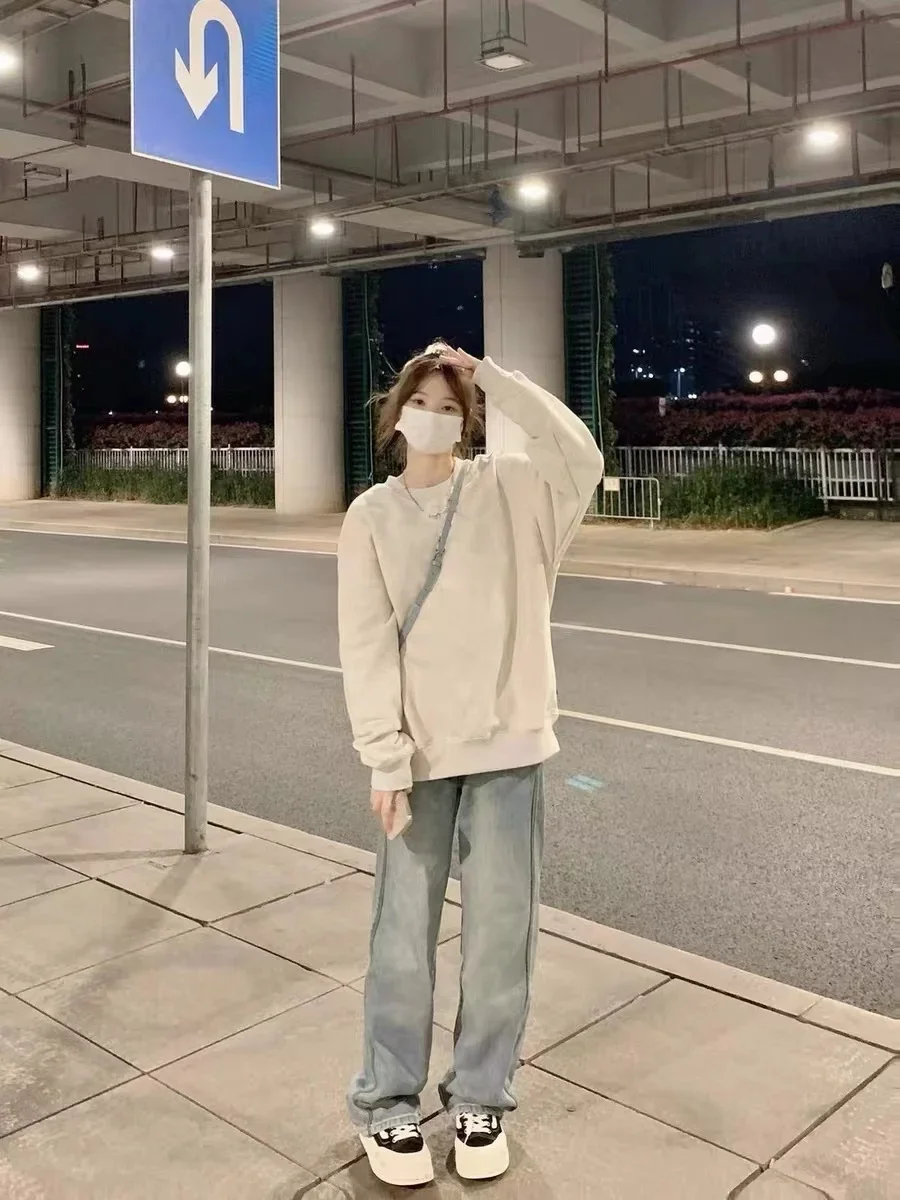 

Толстовки женские вязаные Ins Top плюс рабочая форма в консервативном стиле для учащихся средней школы с несколькими плечами красивая укороченная основа спортивная одежда