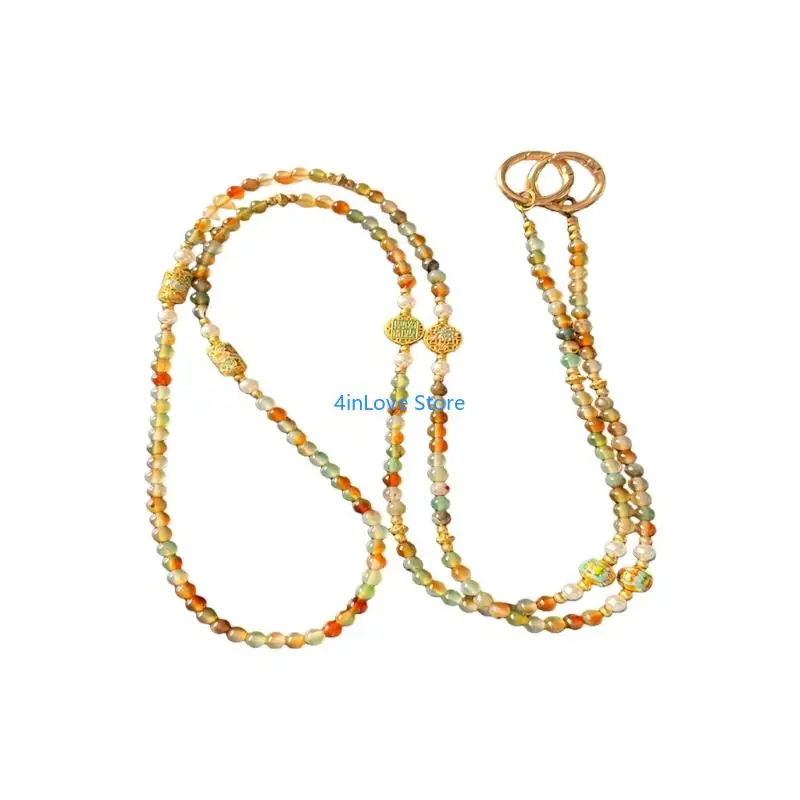 

T4MD Ornamental Bead Accessory Cord For Smartphones Keys And Bags Portable Carrying Solution