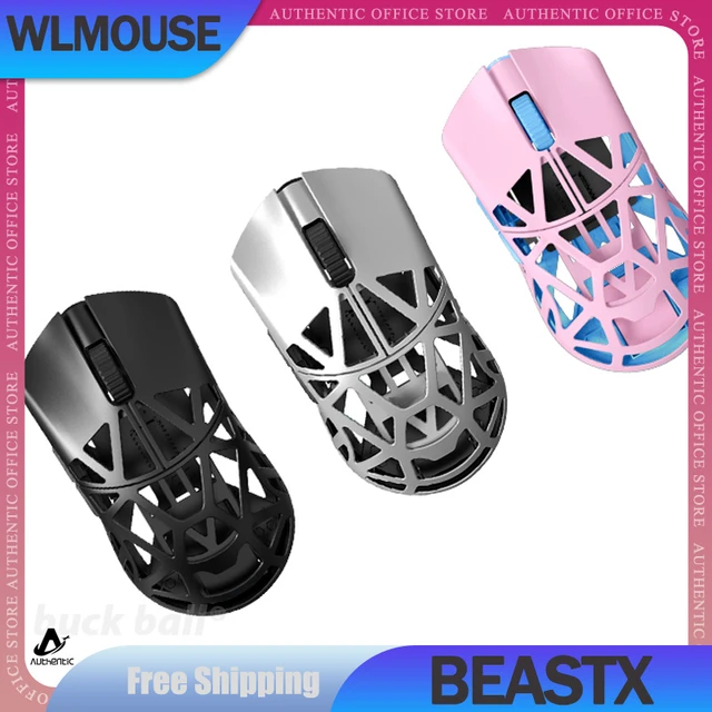 Wlmouse beastx gamer maus aluminium legierung 2,4g drahtlose maus 