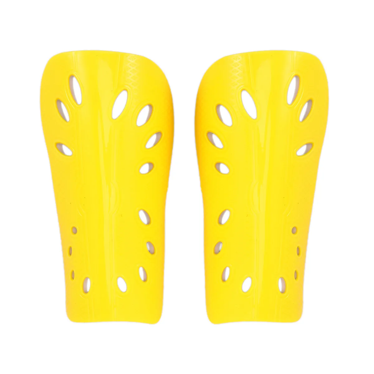 1Pair Shin Guards Breathable Lightweight Calf Protective Gear Soccer Equipment for Men Women Yellow Impact Absorbing