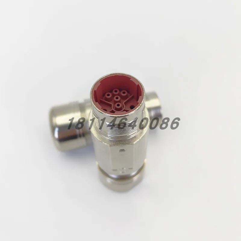 TE M23 Intercom Connector BKUA145NN00000100000 Extension 9-pin Male，1PCS