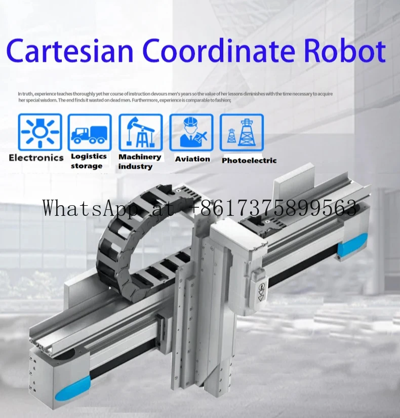 izle XYZ Multi-Axis Gantry Robot Arm, Motorized Linear Motion Positioning with Precision Linear Guides
