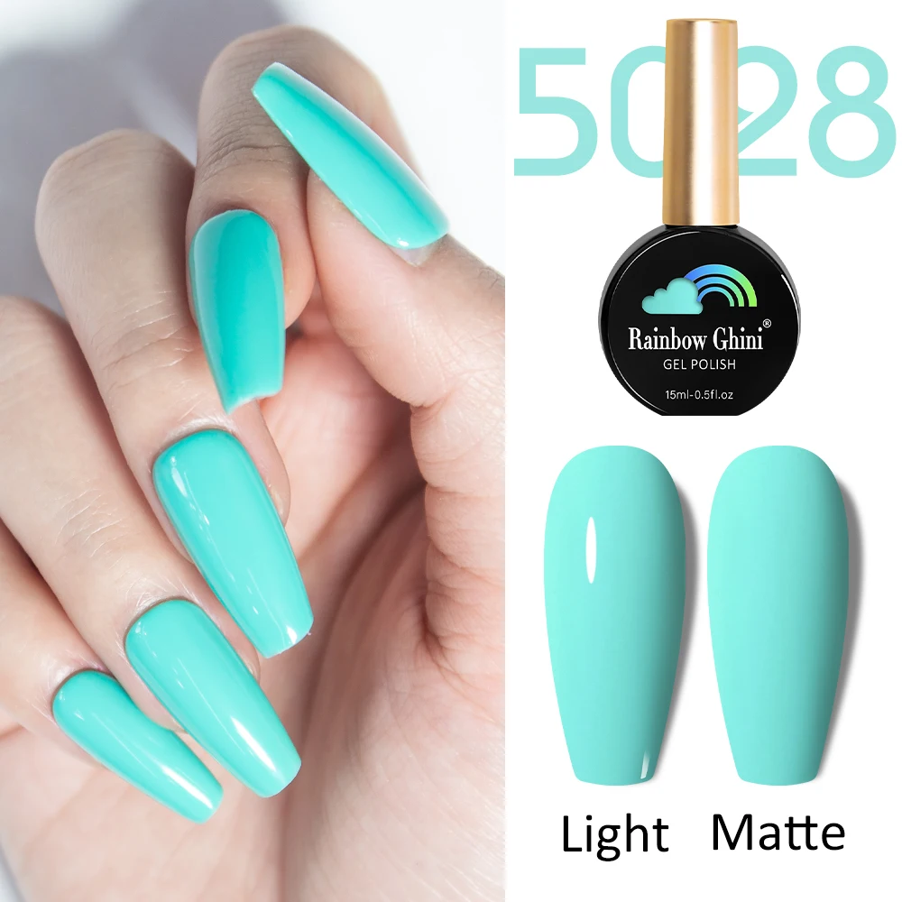 قوس قزح غيني 15 مللي نيون UV LED جل طلاء الأظافر بريق شبه دائم الهجين الورنيش الدهانات مستلزمات الأظافر للمحترفين